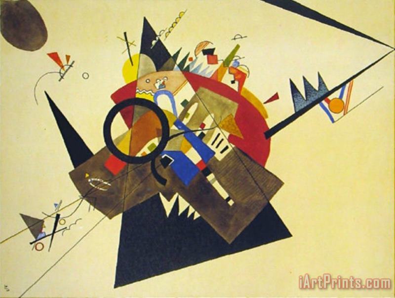 Wassily Kandinsky Schwarzes Dreieck 1923 Art Print