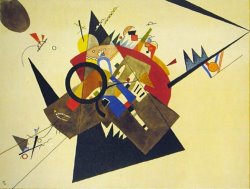 Wassily Kandinsky Schwarzes Dreieck 1923 painting