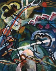 Wassily Kandinsky Sketch I for 'painting with White Border (moscow)' painting