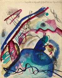 Wassily Kandinsky Study for 'painting with White Border (moscow)' painting