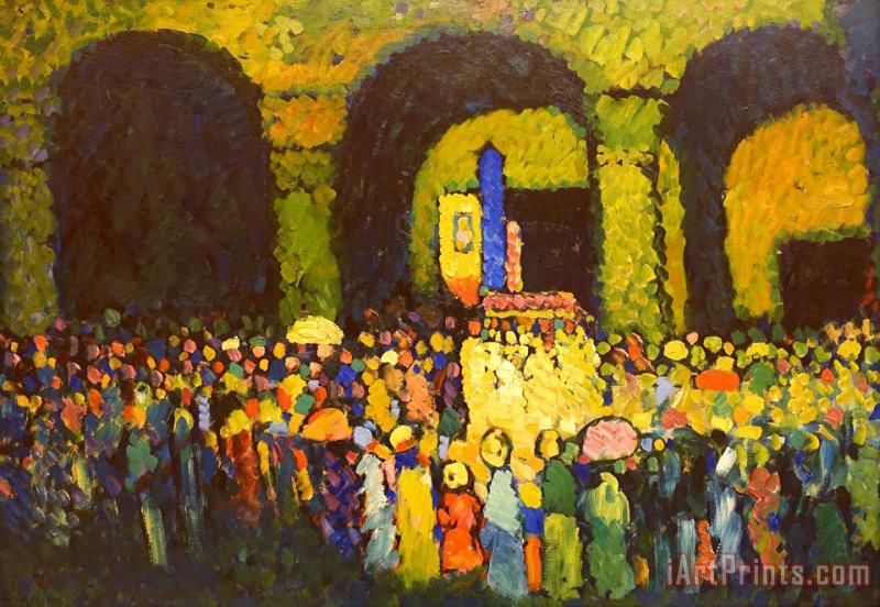 The Ludwigskirche in Munich painting - Wassily Kandinsky The Ludwigskirche in Munich Art Print