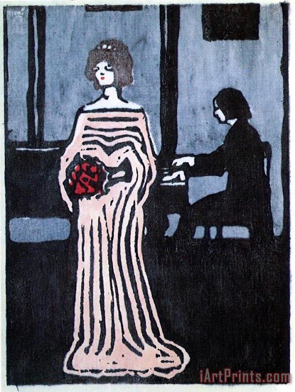 The Singer 1903 painting - Wassily Kandinsky The Singer 1903 Art Print