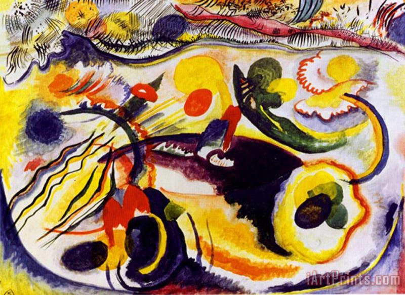 Wassily Kandinsky Theme Last Judgement Art Painting