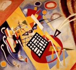 Wassily Kandinsky Trame Noire C 1922 painting