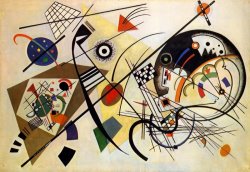 Wassily Kandinsky Transverse Line 1923 painting