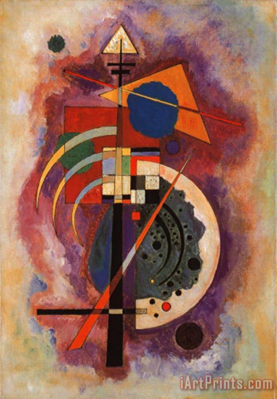 Tribute to Grohmann painting - Wassily Kandinsky Tribute to Grohmann Art Print