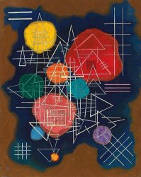 Wassily Kandinsky Verschleiertes Gluhen (veiled Glow), 1928