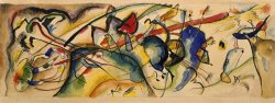 Wassily Kandinsky Watercolor After 'painting with White Border (moscow)' painting