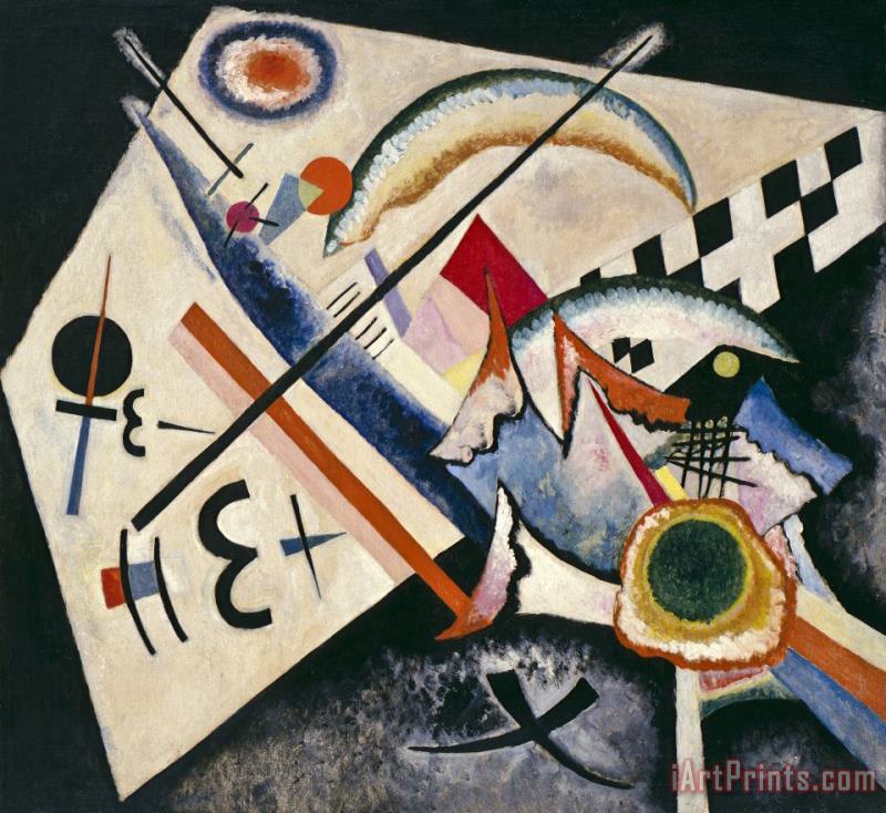 Wassily Kandinsky White Cross Art Painting