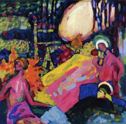 Wassily Kandinsky White Sound 1908 painting