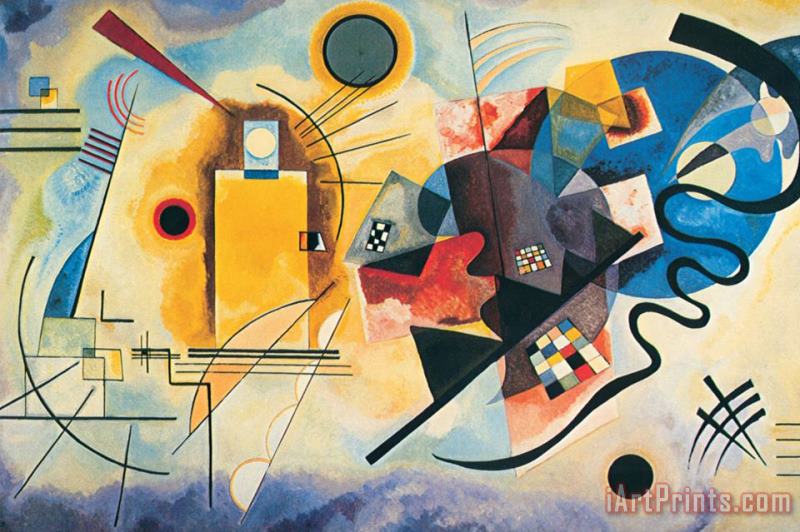 Yellow Red Blue C 1925 painting - Wassily Kandinsky Yellow Red Blue C 1925 Art Print