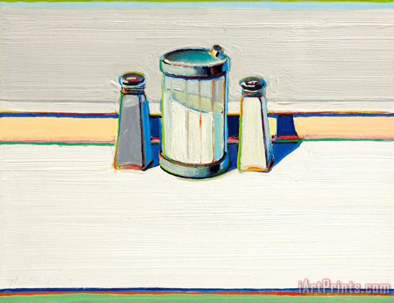 Wayne Thiebaud Salt, Sugar And Pepper, 1970 Art Painting