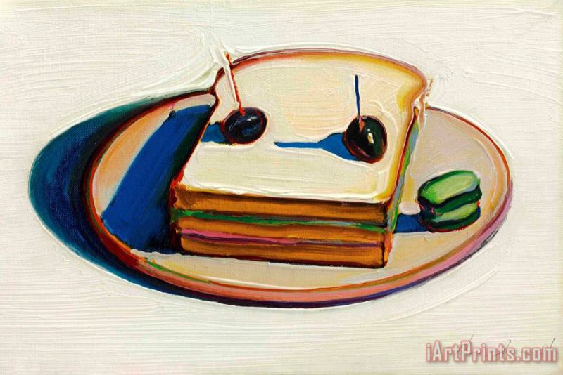 Mondwater Vertrek naar Syndicaat Wayne Thiebaud Sandwich, 1963 Art Print for sale - iArtPrints.com