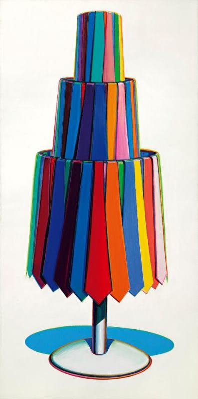 Wayne Thiebaud Tie Rack, 1969 Art Painting