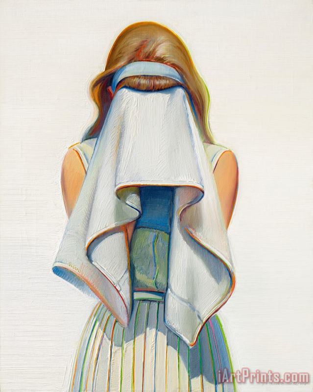 Toweling Off, 1968 painting - Wayne Thiebaud Toweling Off, 1968 Art Print