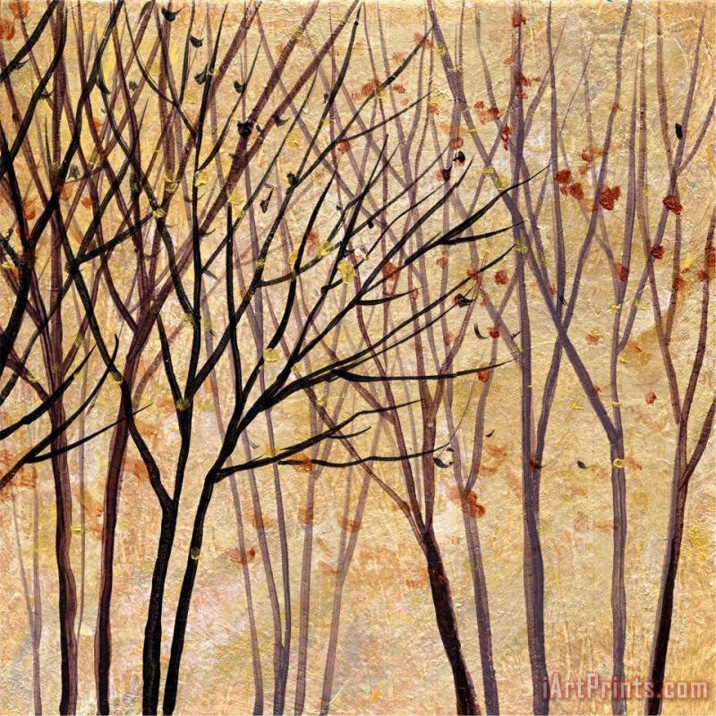 Wendy Kroeker Moon Shadow Trees 2 Art Painting