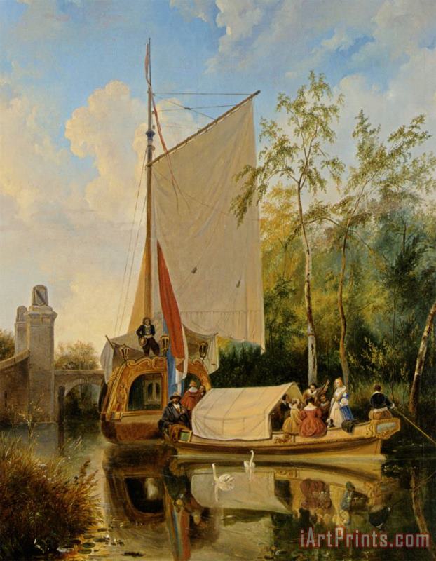 The Boating Party painting - Wijnandus Johannes Josephus Nuyen The Boating Party Art Print