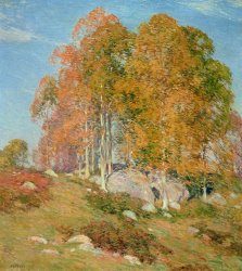 Willard Leroy Metcalf Early October painting