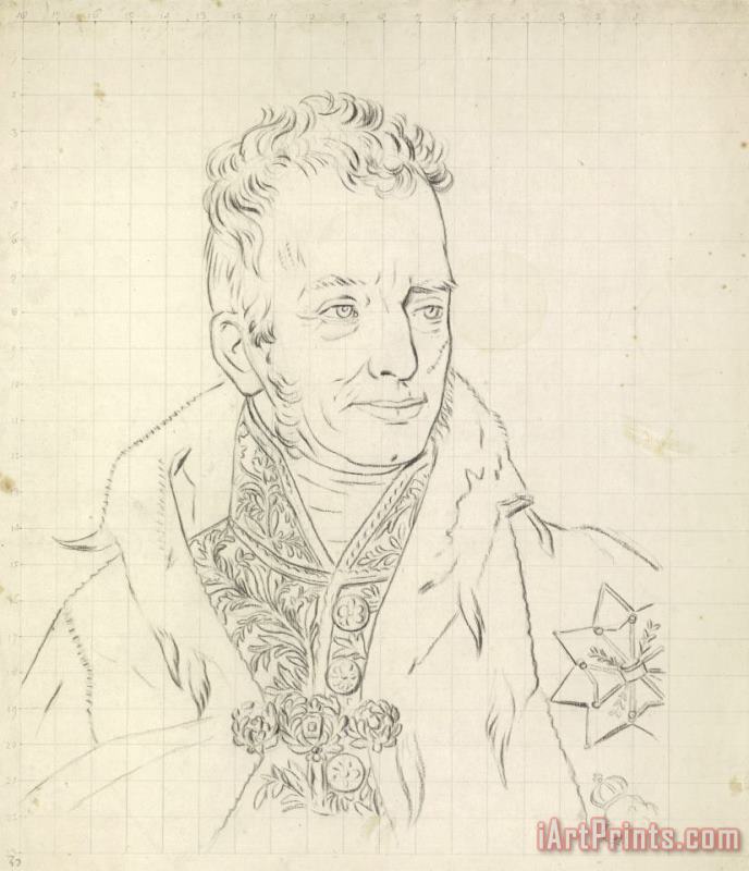 Willem Bartel van der Kooi Portret Van Willem I Art Print