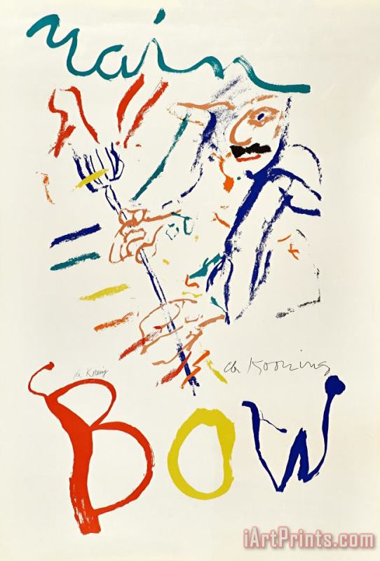 Willem De Kooning Devil at The Keyboard, 1976 Art Print