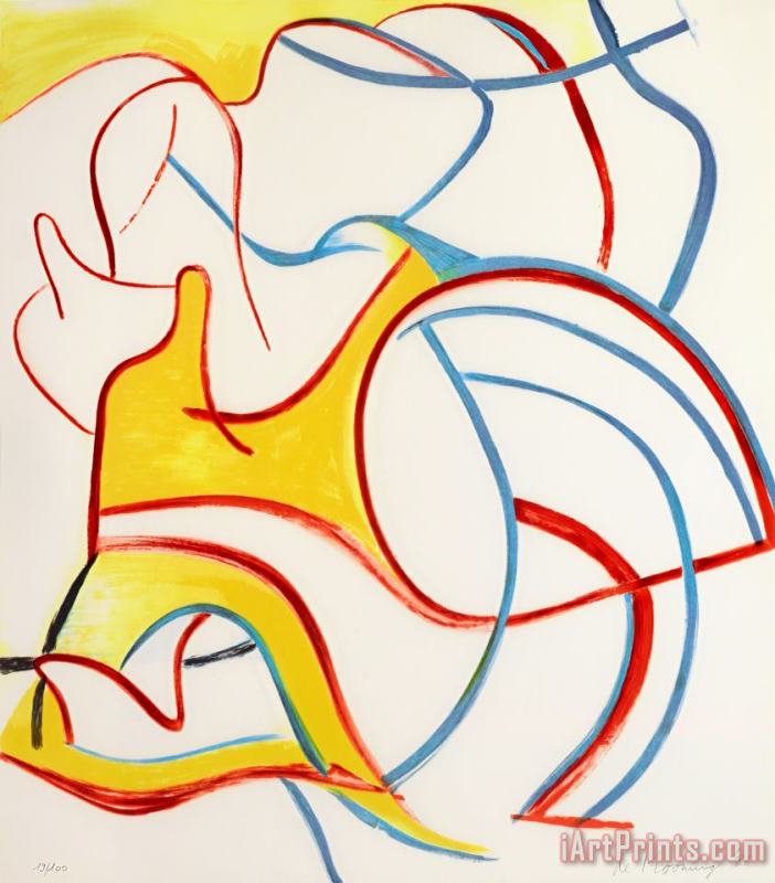 Willem De Kooning Quatre Lithographies, 1986 Art Painting