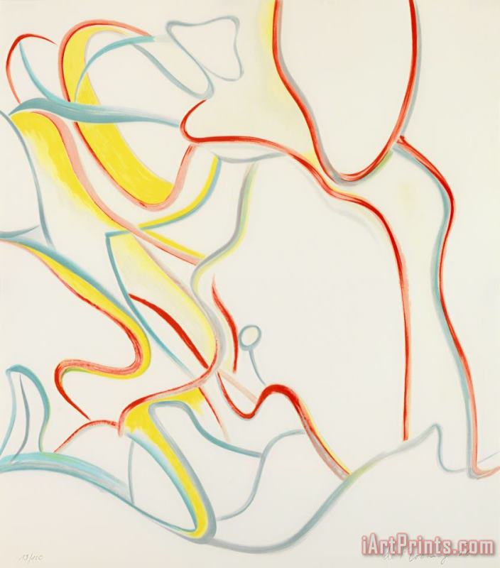 Willem De Kooning Quatre Lithographies, 1986 Art Painting