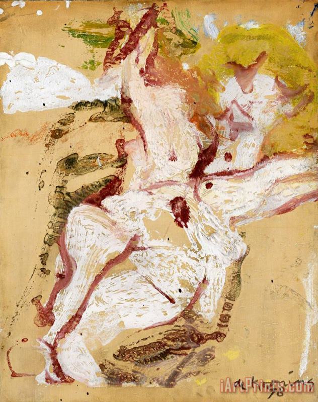 Untitled, 1978 painting - Willem De Kooning Untitled, 1978 Art Print