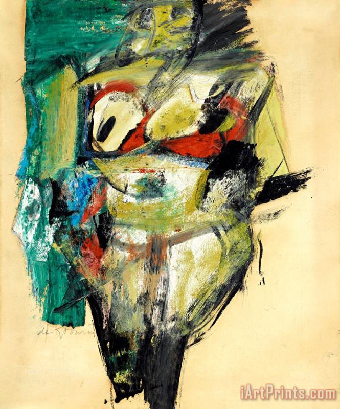 Willem De Kooning Woman, 1952 Art Painting
