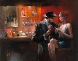 willem haenraets Evening in The Bar I