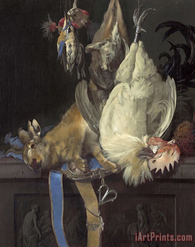 Willem van Aelst Still Life with Game Art Painting