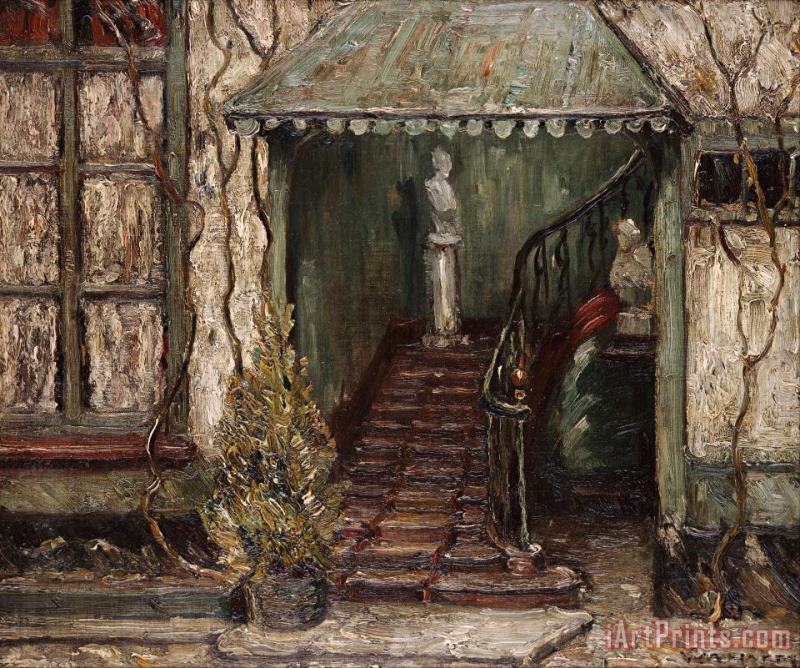 William A. Harper Staircase Art Painting