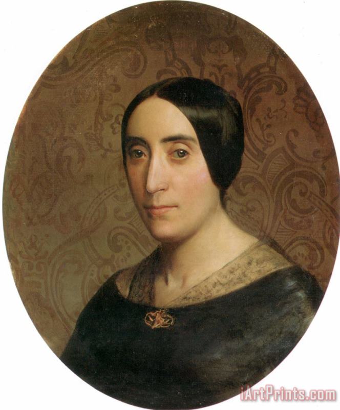 A Portrait of Amelina Dufaud Bouguereau painting - William Adolphe Bouguereau A Portrait of Amelina Dufaud Bouguereau Art Print