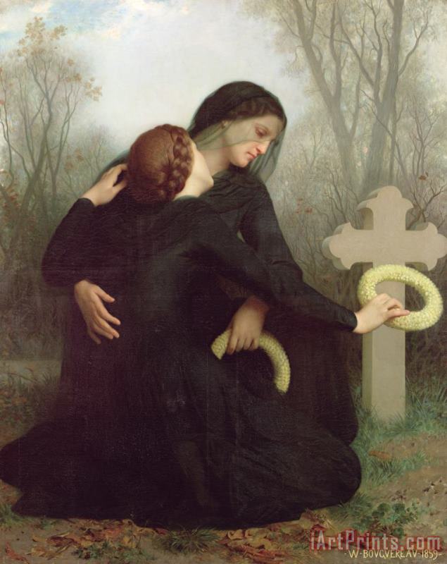 William Adolphe Bouguereau All Saints Day Art Print