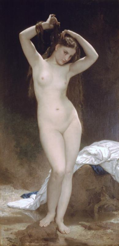 Baigneuse Or Bather painting - William Adolphe Bouguereau Baigneuse Or Bather Art Print