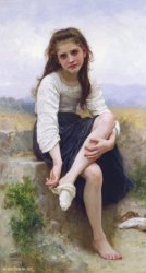 William Adolphe Bouguereau Before The Bath (1900)
