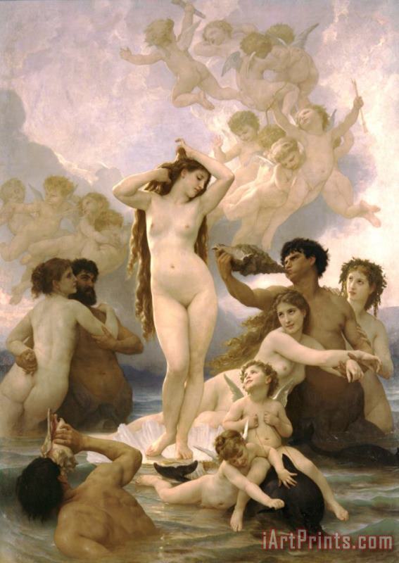 Birth of Venus painting - William Adolphe Bouguereau Birth of Venus Art Print