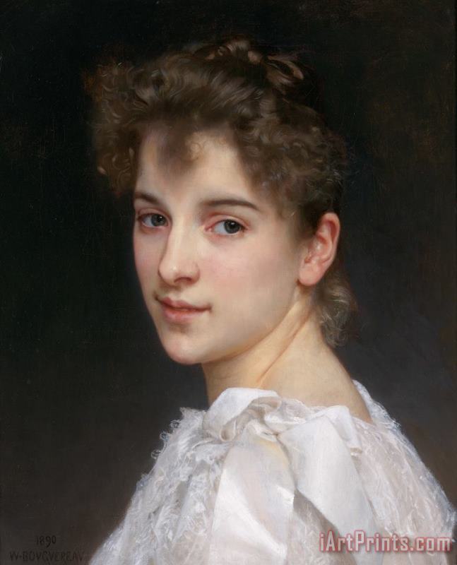 William Adolphe Bouguereau Gabrielle Cot, Daughter of Pierre Auguste Cot Art Painting