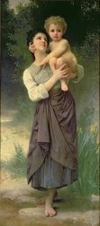 William Adolphe Bouguereau Mother and Child painting