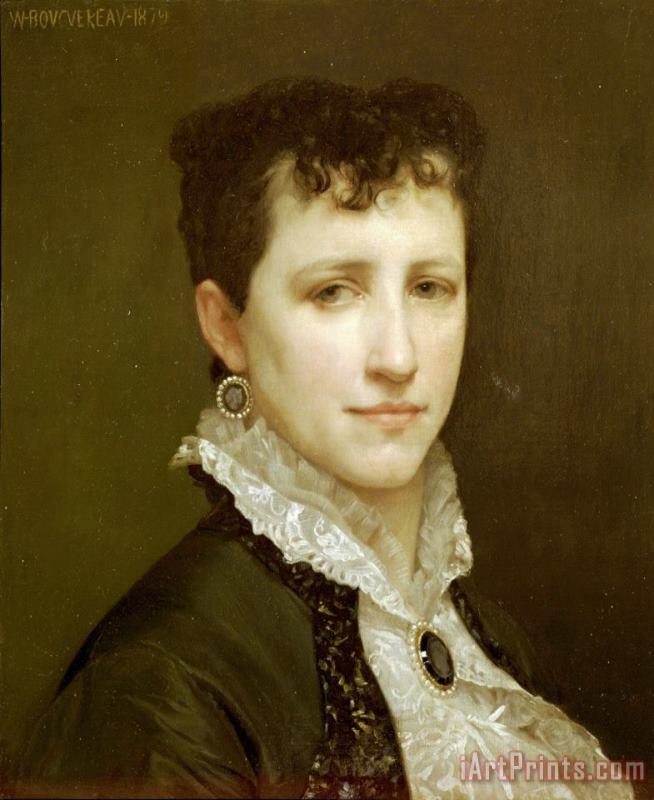 William Adolphe Bouguereau Portrait of Miss Elizabeth Gardner Art Print