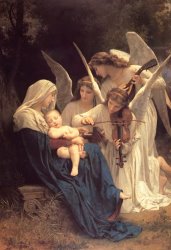 William Adolphe Bouguereau Song of The Angels painting