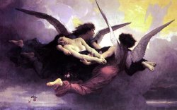 William Adolphe Bouguereau Soul Carried To Heaven painting