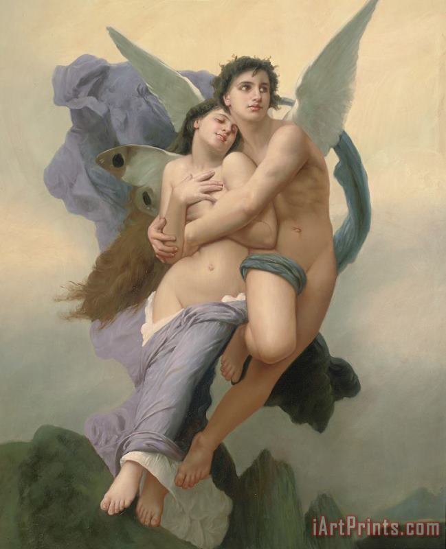 William Adolphe Bouguereau The Abduction of Psyche Art Print