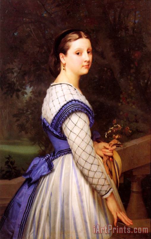 The Countess De Montholon painting - William Adolphe Bouguereau The Countess De Montholon Art Print