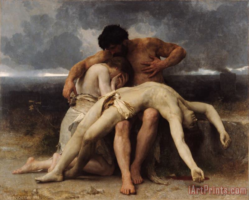 William Adolphe Bouguereau The First Mourning Art Painting