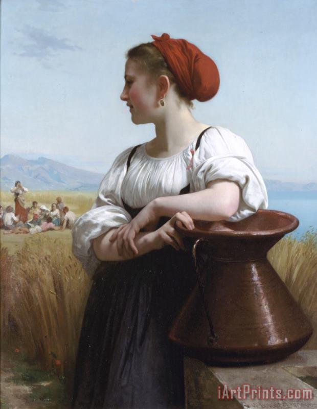 The Harvester painting - William Adolphe Bouguereau The Harvester Art Print