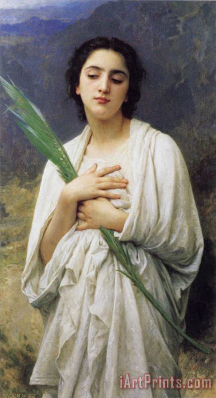 The Palm Leaf painting - William Adolphe Bouguereau The Palm Leaf Art Print