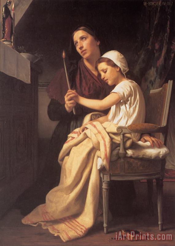 William Adolphe Bouguereau The Vow Art Painting