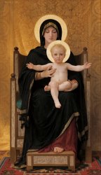 William Adolphe Bouguereau Virgin And Child painting