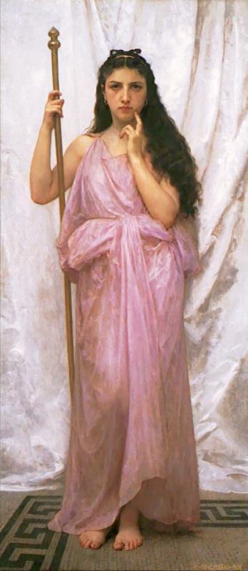 Young Priestess painting - William Adolphe Bouguereau Young Priestess Art Print