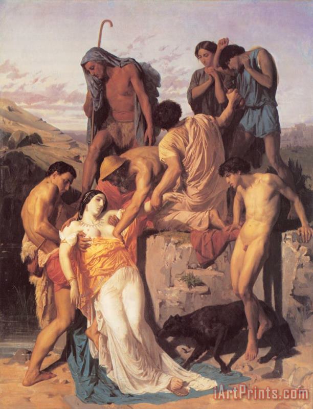 Zenobia Found by Shepherds on The Banks of The Araxes painting - William Adolphe Bouguereau Zenobia Found by Shepherds on The Banks of The Araxes Art Print